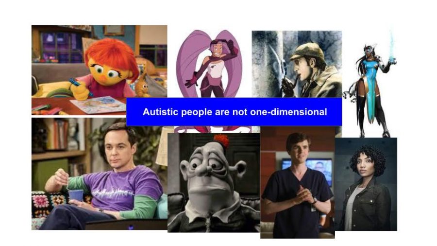 There are a number of autistic characters, such as Julia (Sesame Street), Entrapta (She-ra), Sherlock Holmes, Sheldon Cooper (The Big Bang Theory), Shaun Murphy (The Good Doctor), Symmetra (Overwatch), Astrid Farnsworth (Fringe), and Max Jerry Horovitz (Mary and Max)