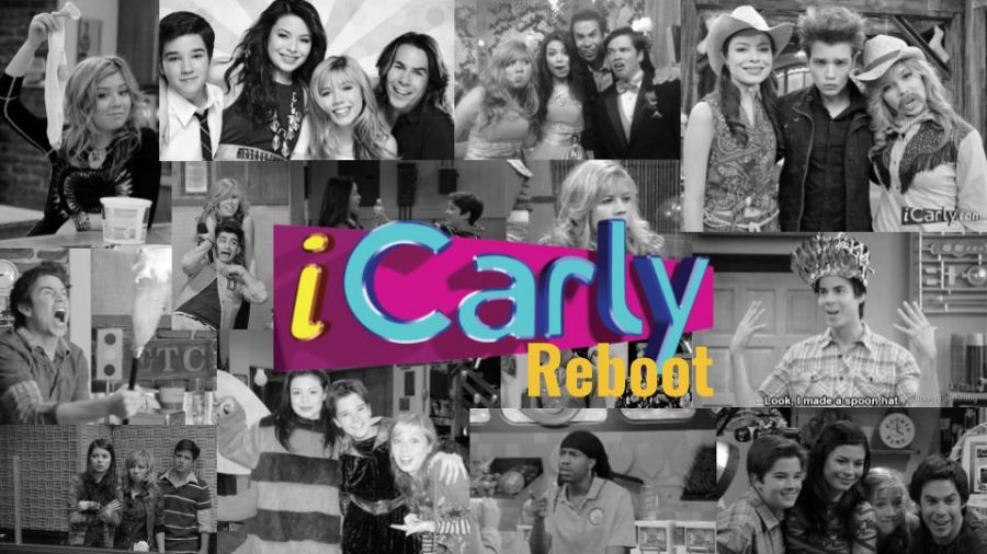A collage of some of the best moments of the show, iCarly.