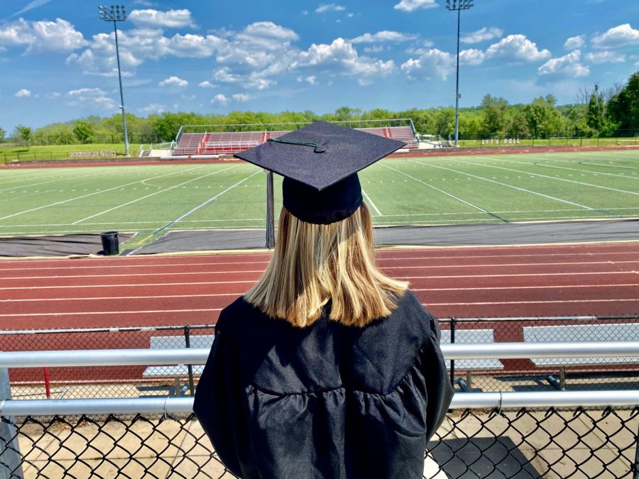 Sammie Hoefs gets excited thinking about graduating on the same field her dad did years ago. 