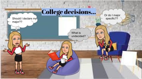 Like many seniors, Madeline is unsure of what decision she wants to make for her major. 