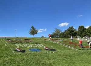 The hill painting is the first event in the celebration of homecoming week.