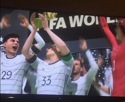 Germany wins in the World Cup in the EA Sports FIFA 22.