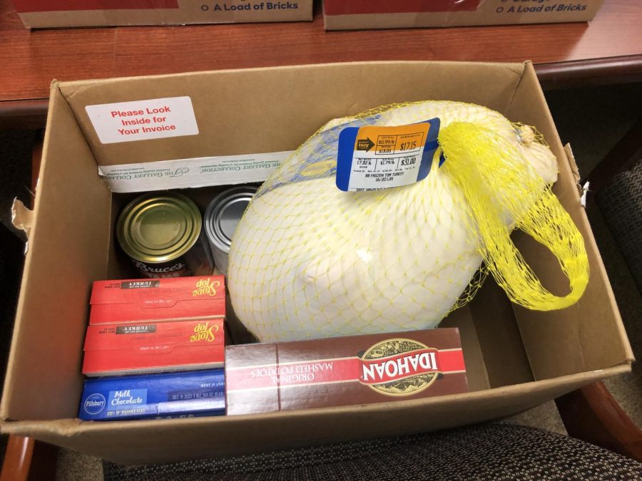 These were items that were handed out to the families for a happy Thanksgiving!