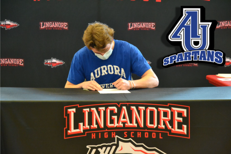 Etzler becomes a Spartan as he signs his National Letter of Intent to play Lacrosse at Aurora University. 