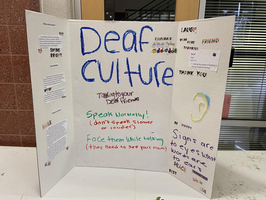 Deaf culture is the set of social beliefs, behaviors, art, literary traditions, history, values, and shared institutions of communities that are influenced by deafness and which use sign languages as the main means of communication.