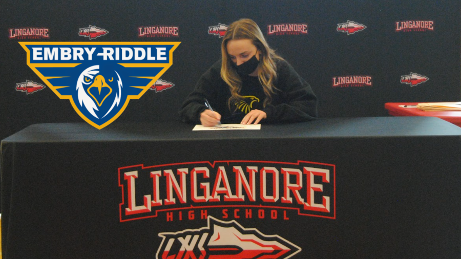 Leah+Coletti+signed+her+National+Letter+of+Intent+to+continue+playing+Lacrosse+at+Embry+Riddle+Aeronautical+University.+