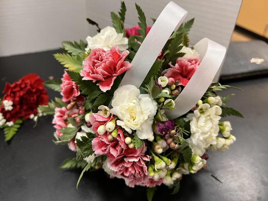 This is a sample flower girl bouquet. 
