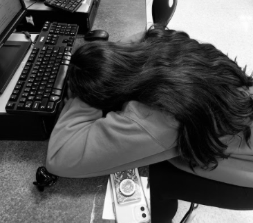Students find it difficult to keep their eyes open in class.