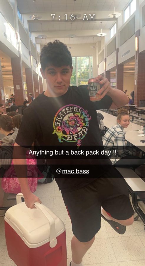 Mac Bassat and his cooler 