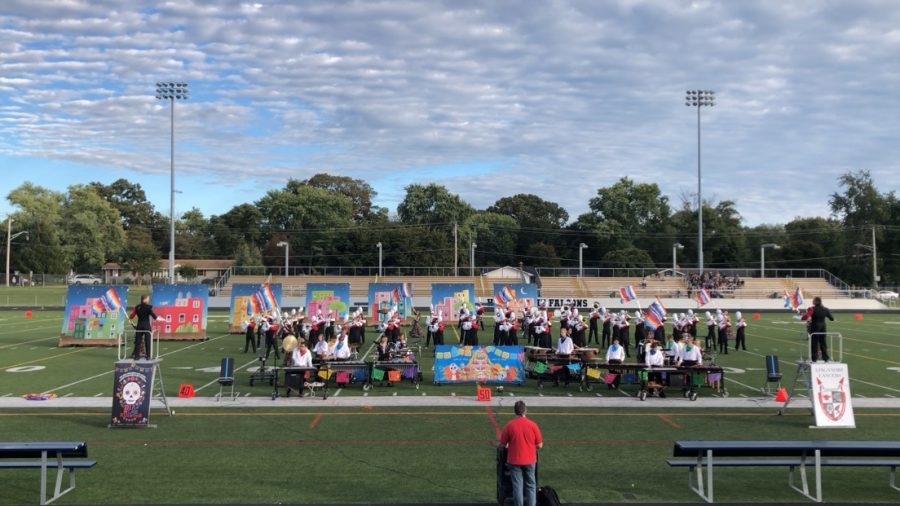 The Linganore Lancer Marching Band performs their 2022 program, "Día de los Muertos."