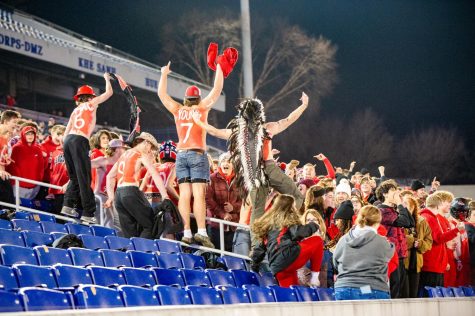 While it was banned by former Principal Nancy Doll, students in the “tribe” still brought and wore the headdress to the 2021 Maryland 3A State Football Championship.