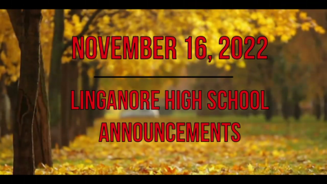 Morning Announcements November 16, 2022