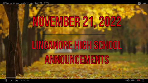 Morning Announcements: November 21, 2022