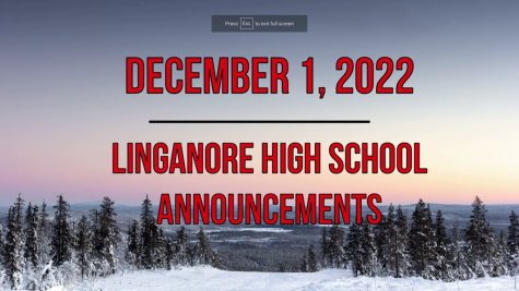 Morning Announcements: December 1, 2022