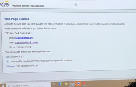 A teacher runs into a website they normally use that has been blocked.