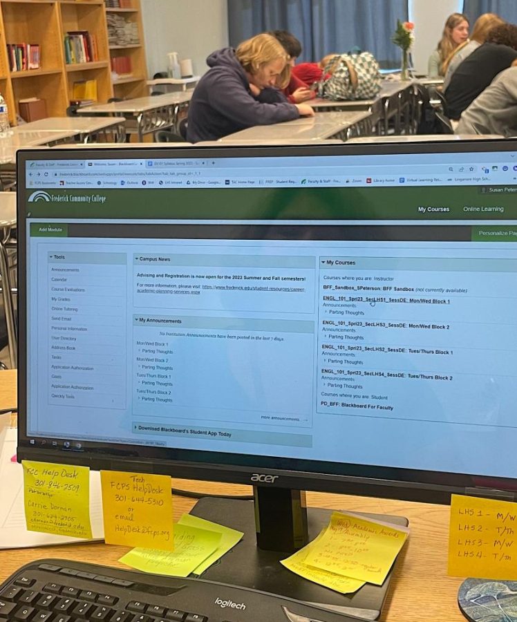Blackboard is the program used for dual enrollment classes, which is the same learning management system used by colleges and differs from Schoology, the system utilized by FCPS.
