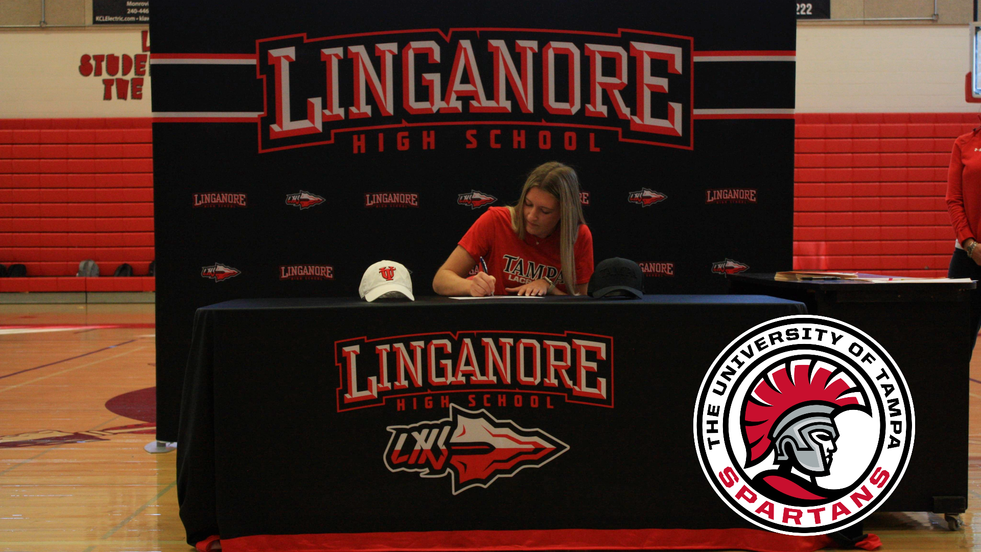 Payton Boteler signs her National Letter of Intent to play womens lacrosse at the University of Tampa next fall.