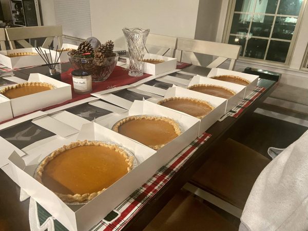 Baker Kayana Guerra creates a lineup of sweet potato and pumpkin pie for those who cannot decide which dessert to eat at Thanksgiving.
