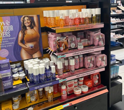 An aisle in the SEPHORA at Kohls displayed the newly popular Sol De Janeiro products.