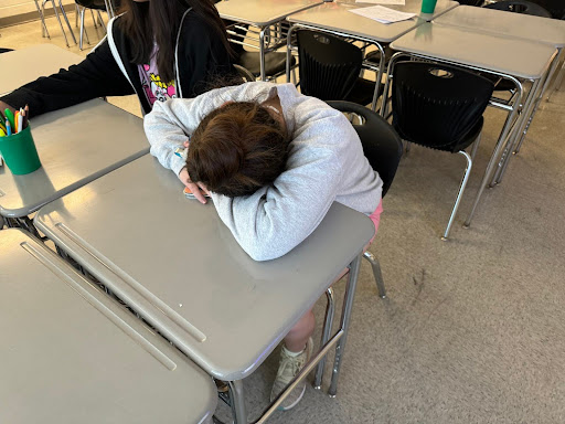 Sleep deprivation causes many students to fall asleep during class, which can negatively impact multiple areas of their lives including grades.