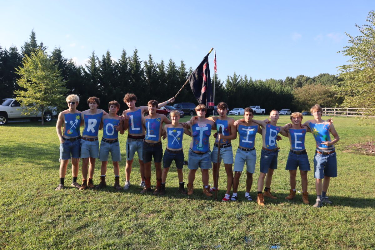 The tribe gets together before the first football game of the season. (Courtesy of Charlie Davis -- used with permission)