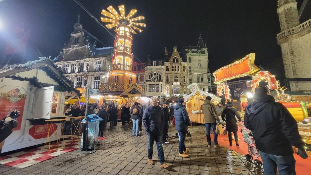 Germany's Christmas market featuring the Christmas Pyramid.
Photo courtesy of Edward Slavin
