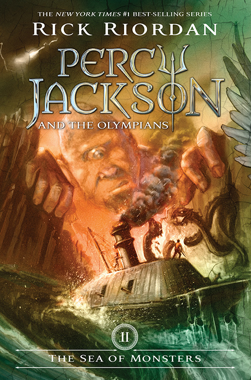 Percy Jackson and the Olympians "The Sea of Monsters" book cover in honor of the new season of Percy Jackson that came out on December 17, 2025.