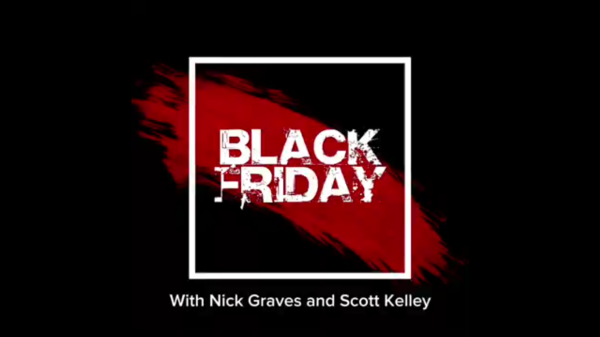A logo for Black Friday created by Nick Graves and Scott Kelley.