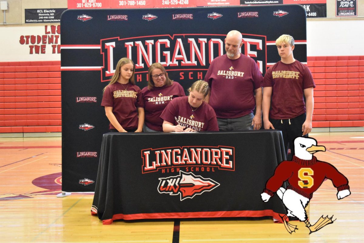 Jordyn Shipley signs her National Letter of Intent to continue her track and field career at Salisbury University