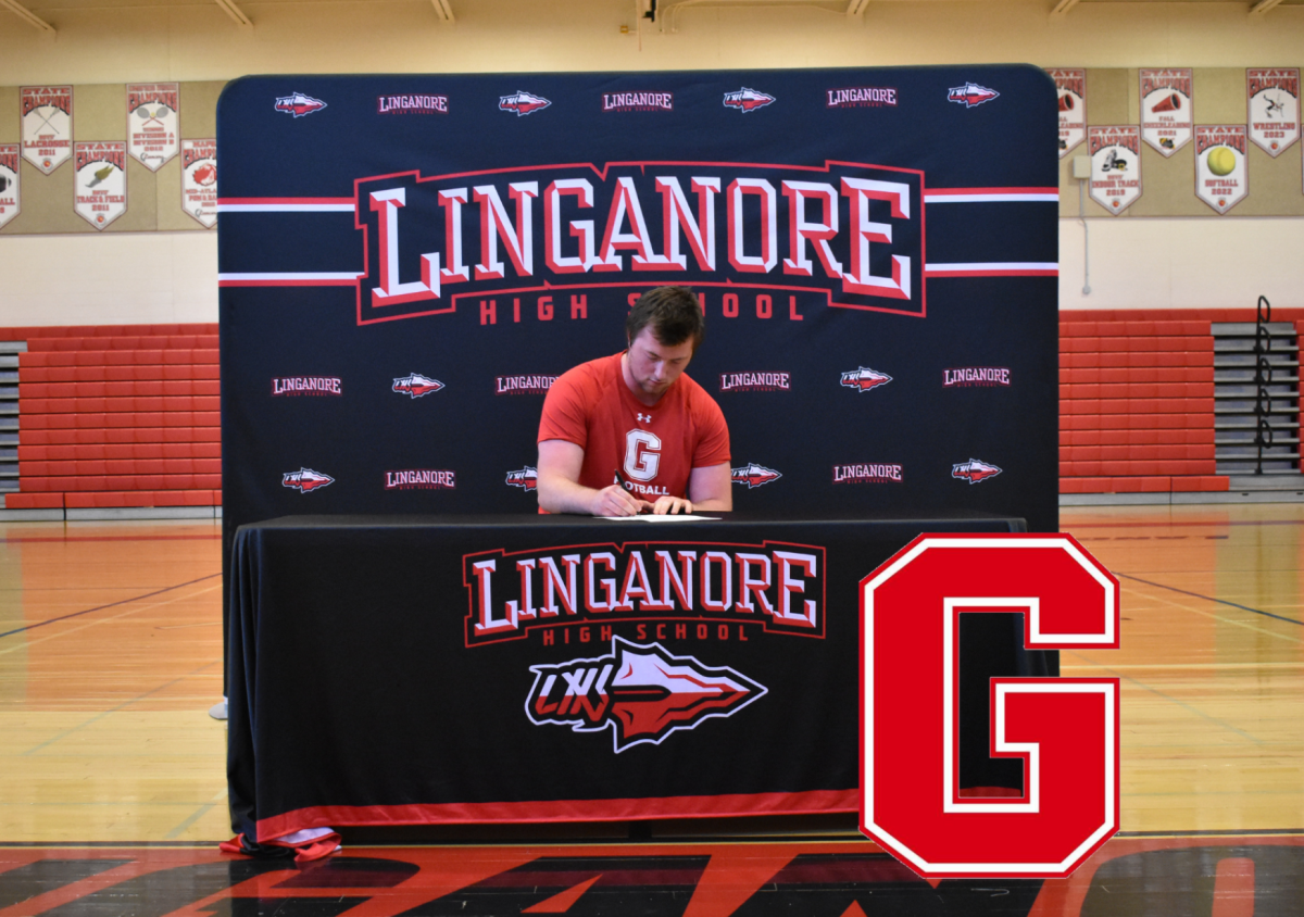 Jeremiah Nixon signs his National Letter of Intent to play football Grove City College.
