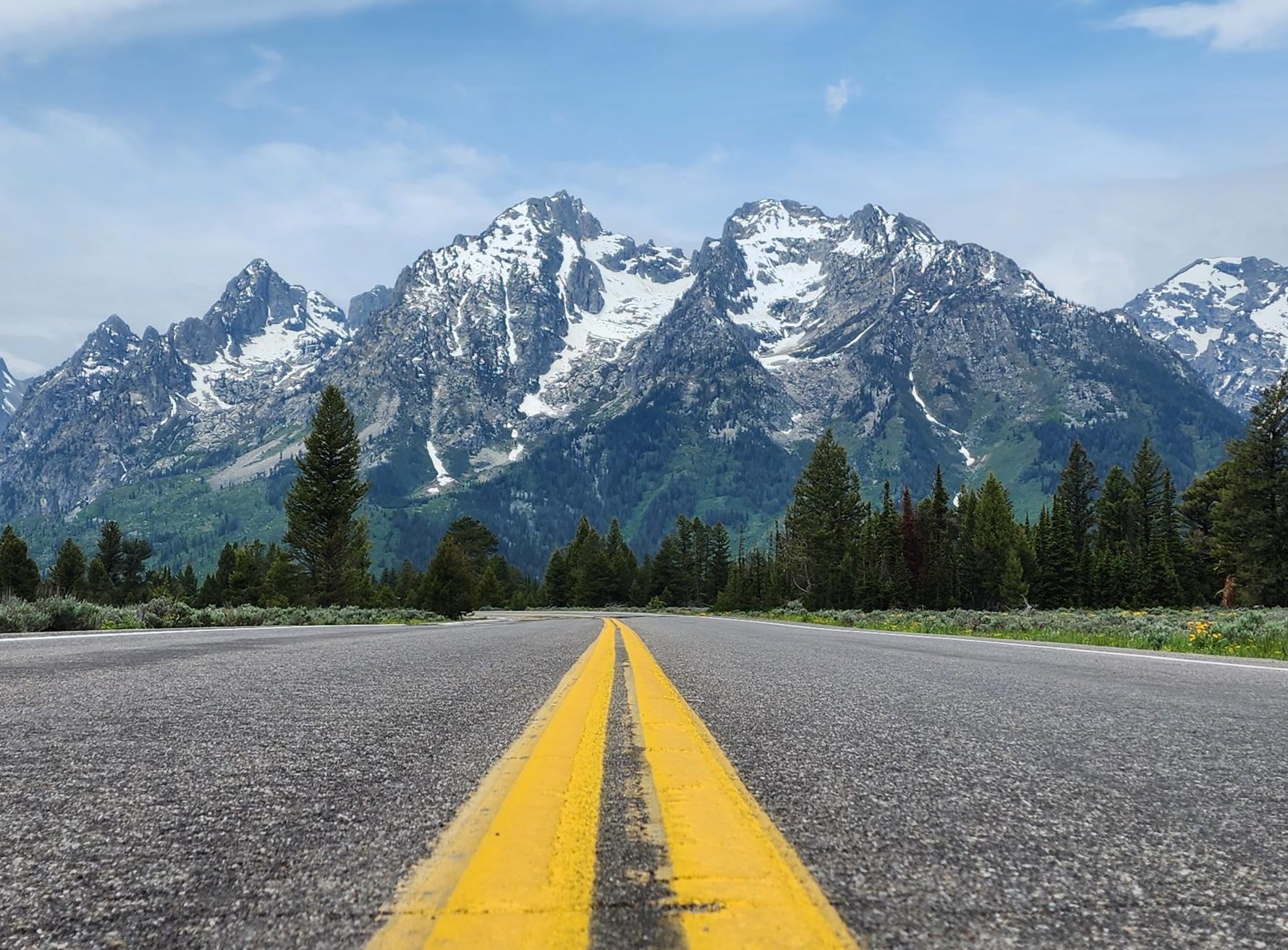 Teton Range in Grand Teton National Park is one of the youngest mountain ranges in the North America. When driving throughout the park, be prepared to stop at every turnout for usmissable views.