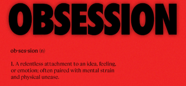 One of the movie posters for the new film "Obsession" simultaneously defines its name and hints at the plot.
(Focus Features)